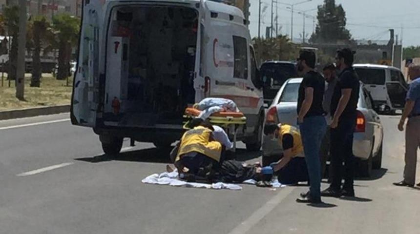 Mardin&rsquo;de otomobilin &ccedil;arptığı yaya yaralandı