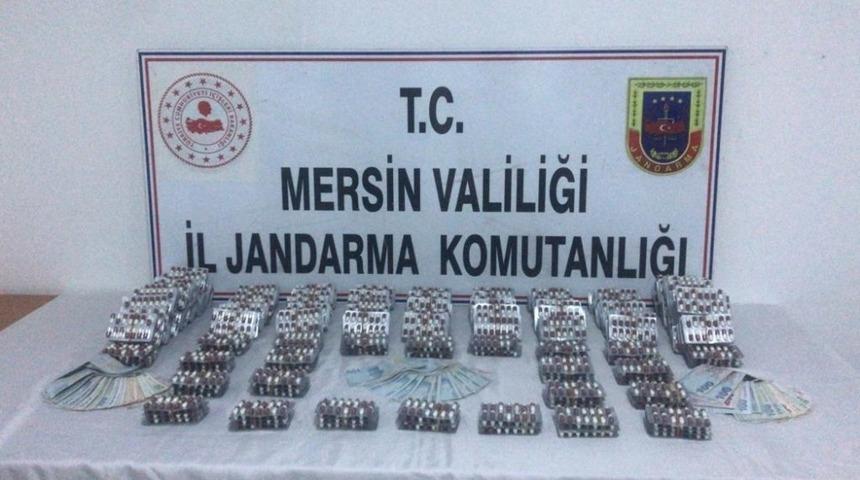 Mersin&rsquo;de 5 bin adet uyuşturucu nitelikli hap ele ge&ccedil;irildi