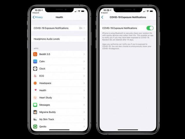 ios 13.5 beta COVID-19