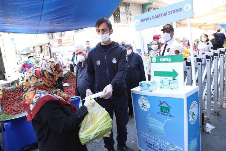 Gaziosmanpaşa zabıtasından pazar denetimi G3
