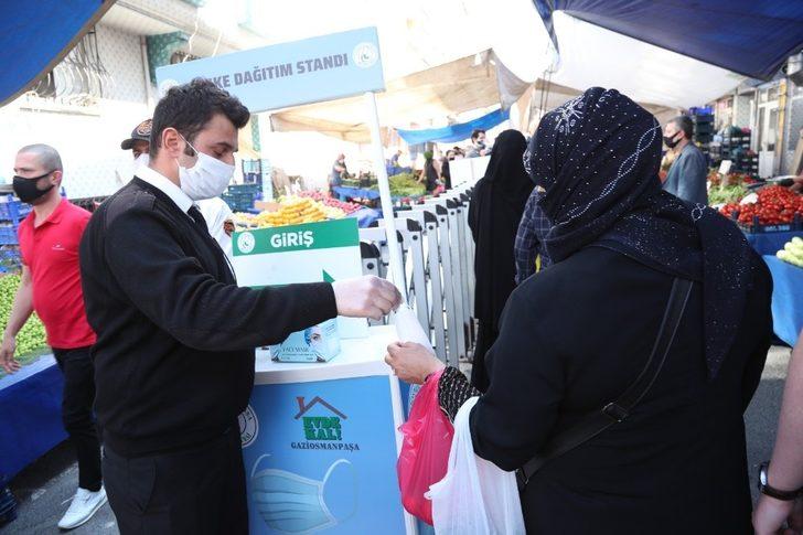 Gaziosmanpaşa zabıtasından pazar denetimi G4