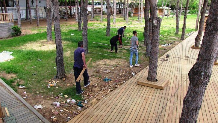 Ünlülerin beach’i yerle bir oldu G4