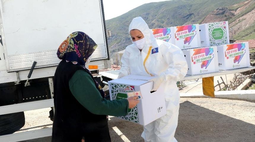 Çankaya’dan köylere Ramazan kolisi