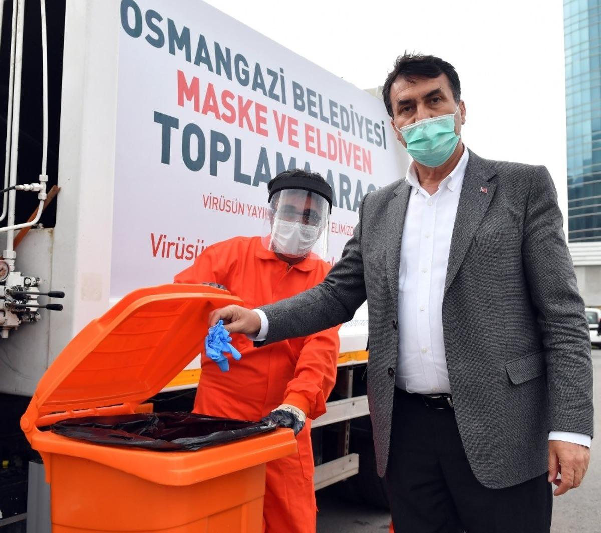 Bursa&rsquo;da atık maske ve eldivenler i&ccedil;in &ouml;zel ekip kuruldu