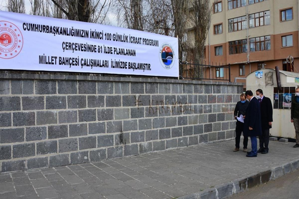 Millet bah&ccedil;esi &ccedil;alışmaları başladı