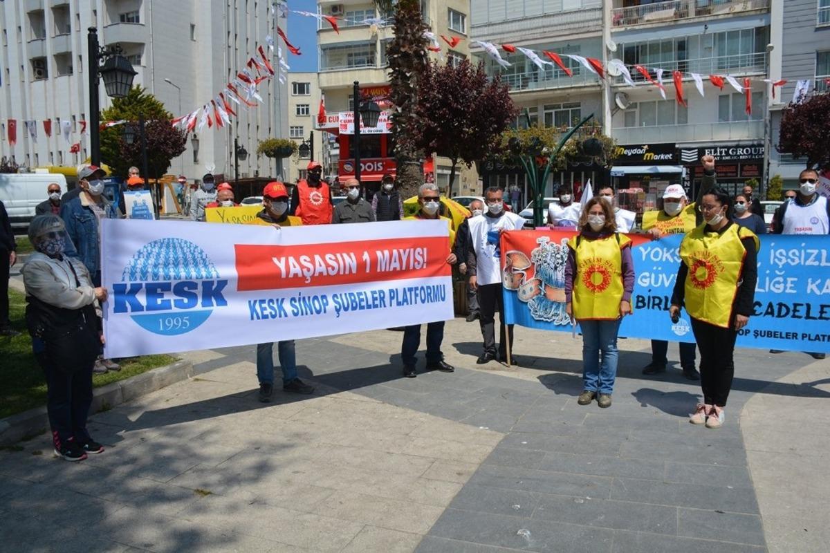Sinop&rsquo;ta 1 Mayıs Emek ve Dayanışma G&uuml;n&uuml;