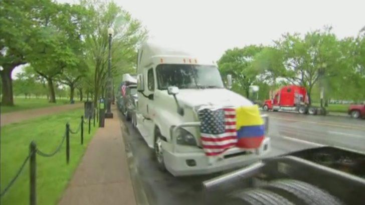 Beyaz Saray'da TIR'lı protesto! Trump'a mektup yazdılar G2