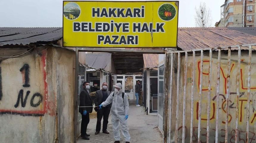 Hakkari&rsquo;de kapı kapı dezenfekte