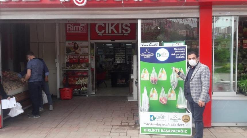 İzmit&rsquo;te &lsquo;Askıda Gıda&rsquo; projesine destek artıyor
