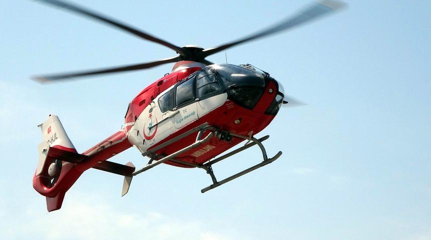 'Pes' dedirten olay! Ambulans helikopterin inmesine izin vermediler