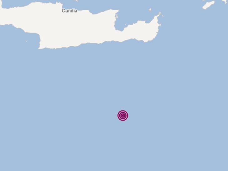 Son dakika: Girit Adası açıklarında 6.4 büyüklüğünde deprem