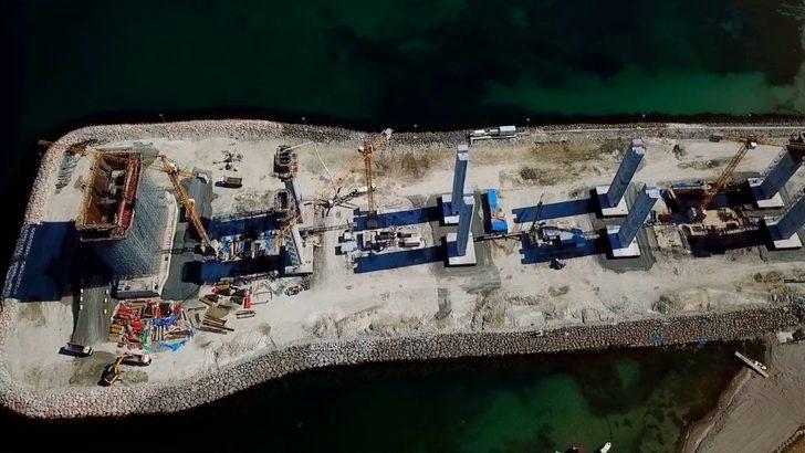 Yapımı devam eden Çanakkale Boğaz Köprüsü’nden son fotoğraflar! Kuleler 270 metreye ulaştı G3