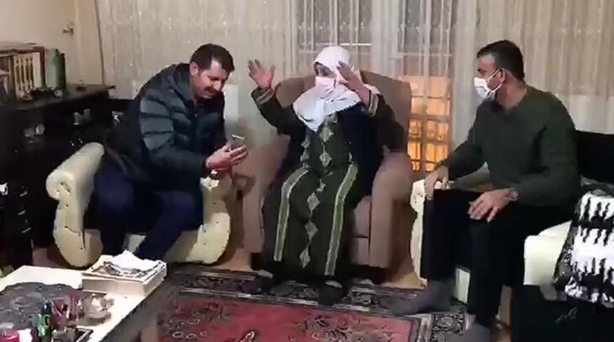 İçişleri Bakanı Süleyman Soylu ile telefonla görüntülü konuşan kadının duygu dolu anı