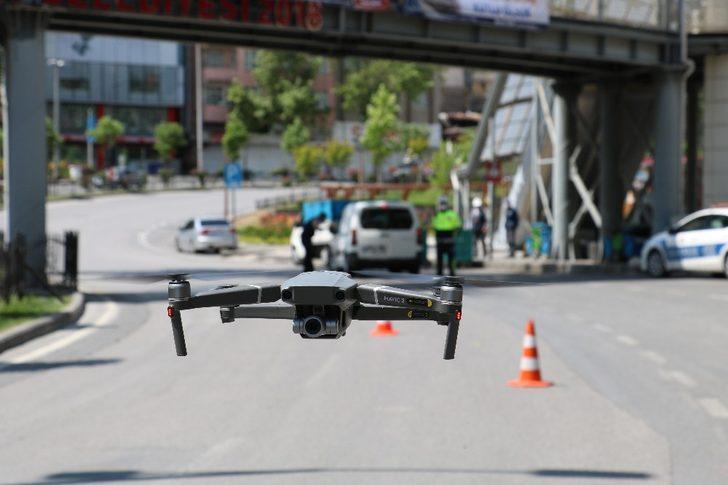 Boş cadde ve sokaklar havadan görüntülendi G1