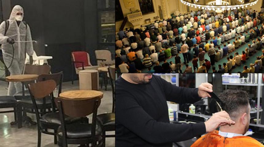 Berber, kuaför, kafe, restoran ve camiler ne zaman açılacak? Tarih belli oldu mu?