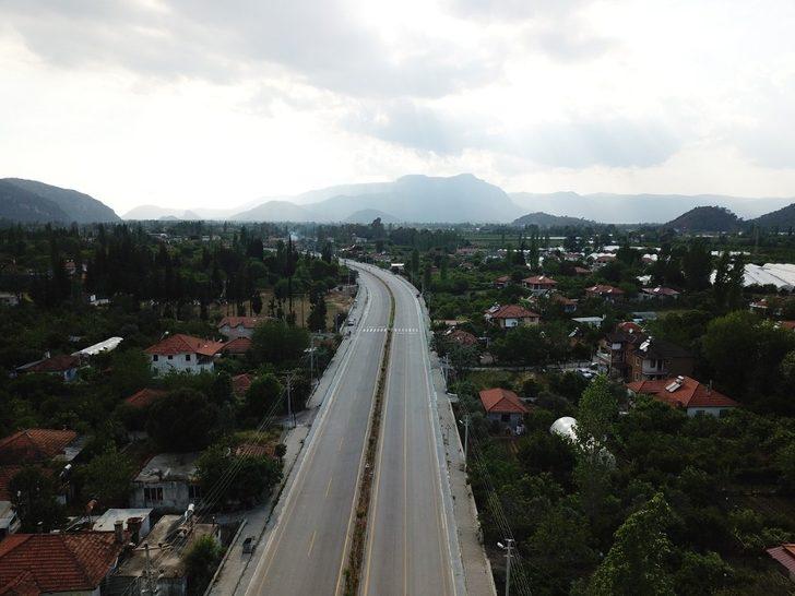 Ortaca’da sokağa çıkma kısıtlaması drone ile havadan görüntülendi G5