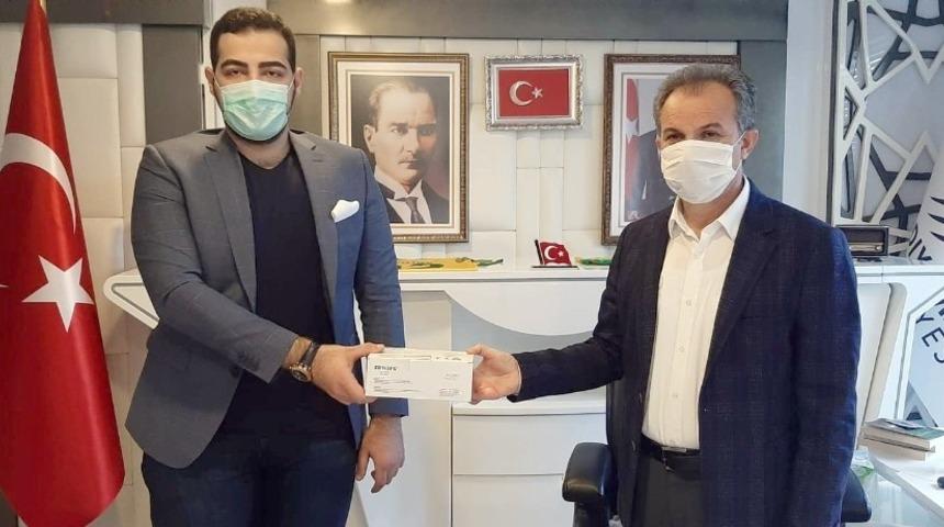 İş Adamı G&uuml;rsoy&rsquo;dan Adıyaman Belediyesine 10 bin maske