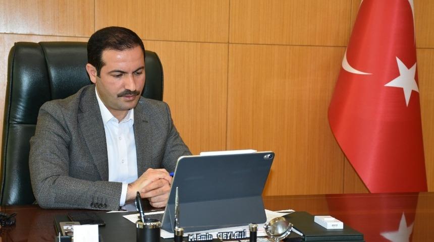 Başkan Geylani&rsquo;den telekonferans yoluyla g&ouml;r&uuml;şmeler