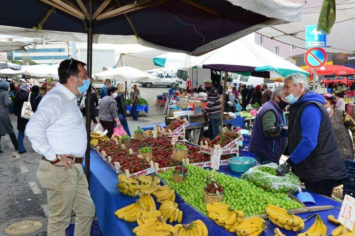 Başkan Yüksel, pazarcı esnafını ziyaret etti G3