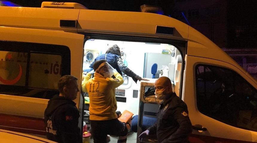 Alkollü bayan boşluğa düştü