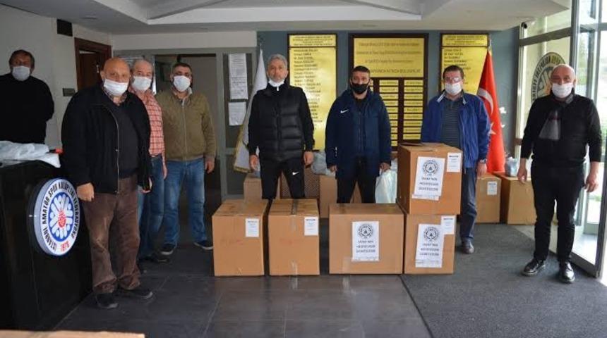 Malatya’da amatör takımlara maske