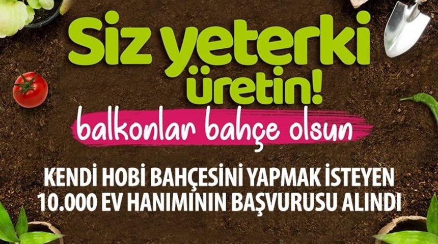 Konya B&uuml;y&uuml;kşehir&rsquo;den 10 bin ev hanımına fide desteği
