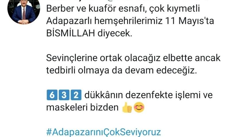 Başkan Işıksu berber ve kuaf&ouml;rlerin dezenfektesini yaptıracak