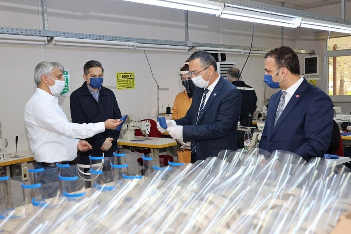 OD&Uuml;&rsquo;de maske &uuml;retimi başladı