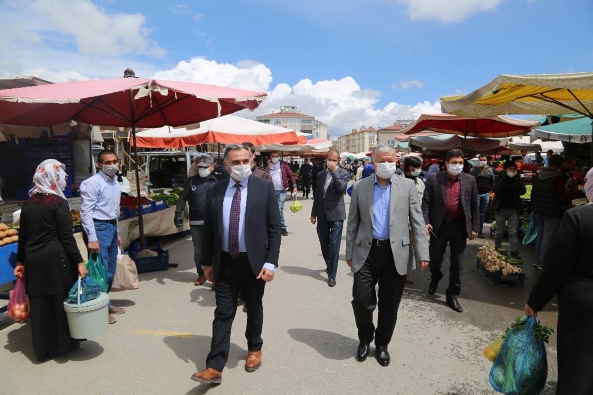 Develi&rsquo;de il&ccedil;e protokol&uuml; korona vir&uuml;s tedbirlerine dikkat &ccedil;ekmeye devam ediyor