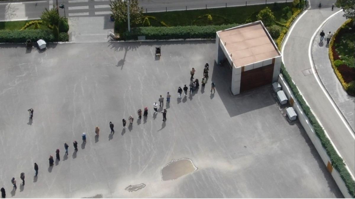 Niğde&rsquo;de &rsquo;Drone&rsquo; ile sosyal mesafe denetimi