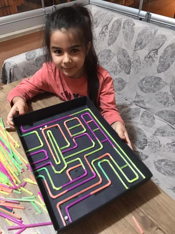 Amasya'da ilkokul öğrencileri evde bilimsel etkinlikler gerçekleştiriyor G1