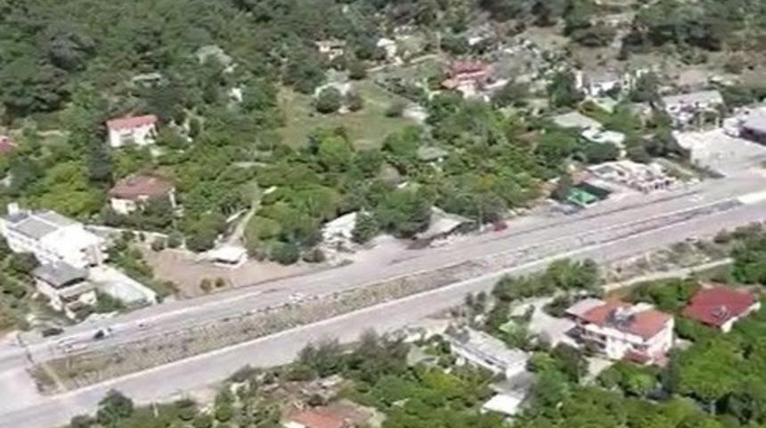 Antalya’da sürücüler havadan denetlendi