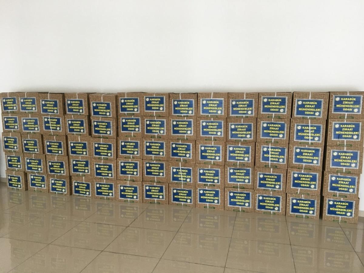 Ziraat m&uuml;hendislerinden gıda yardımı