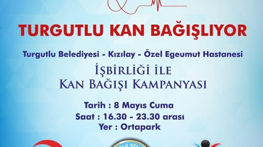 Turgutlu’da kan bağışı kampanyası düzenlenecek