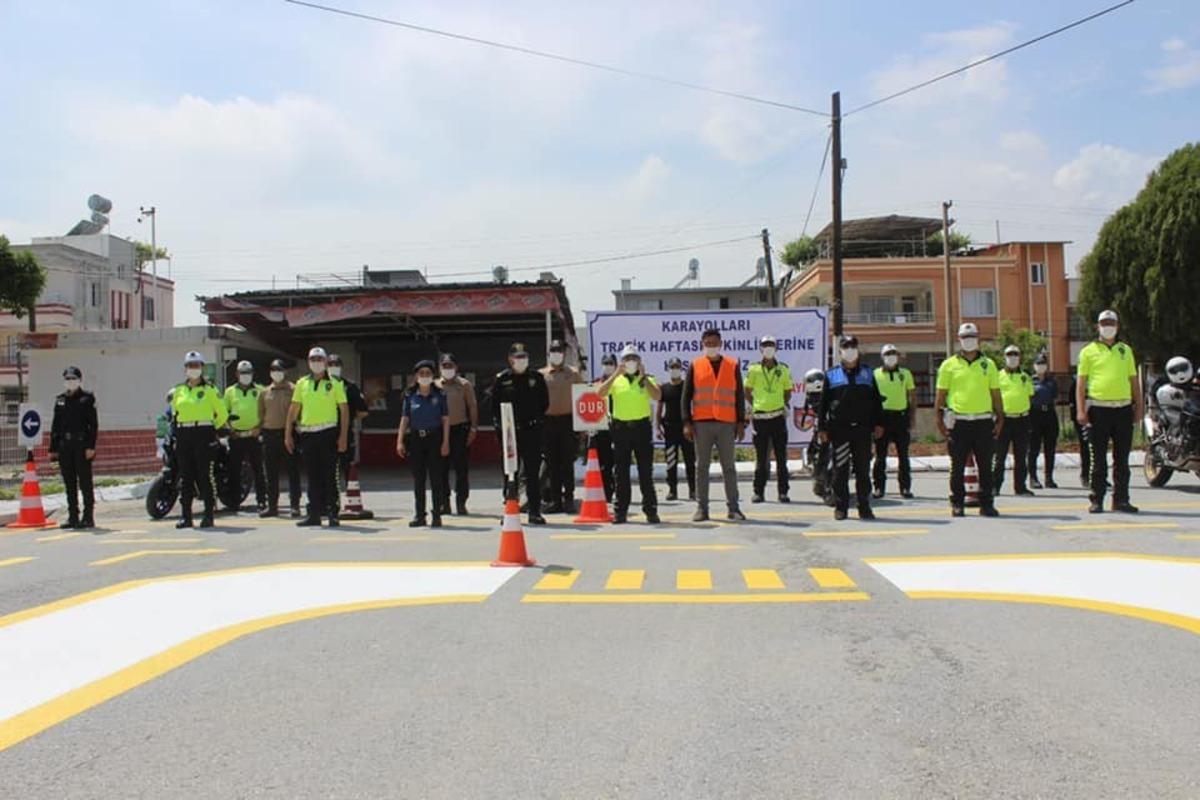 Okul bah&ccedil;esine Trafik Eğitim Parkı yapıldı