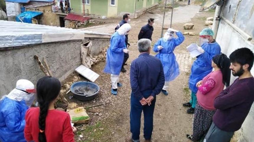 Yukarıborandere k&ouml;y&uuml;nde 6 ev karantina altına alındı