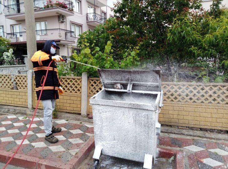 Akhisar’da tüm sokaklar ve karantina bölgeleri dezenfekte ediliyor G5