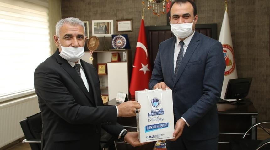 Başkan G&uuml;der&rsquo;den berberlere maske desteği