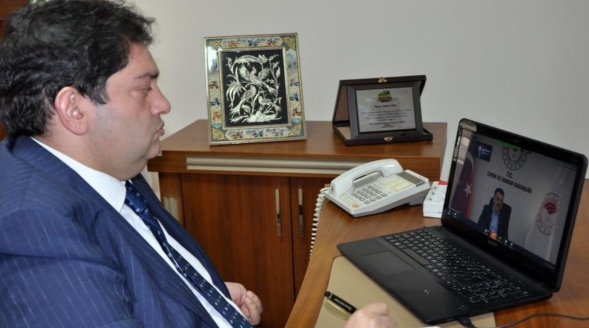 Tarım ve Orman Bakanı Dr. Bekir Pakdemirli “Erzurum Özelinde Sektörel Değerlendirmeler” toplantısına telekonferans ile katıldı