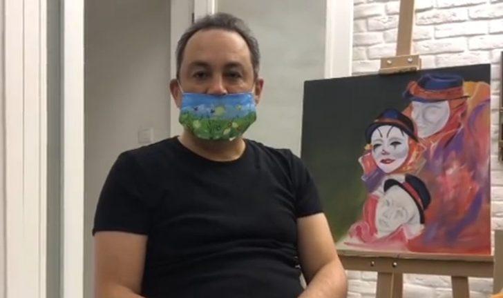 Güzel Sanatlar lisesi öğretmen ve öğrencileri evde sanatlarını boyadıkları maskelerle yapıyor G3