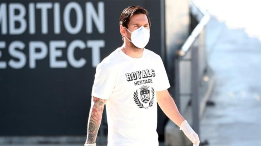 Messi'nin maskeli hali görenleri şaşırttı