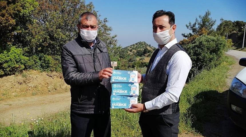 Karantinadaki mahalleye gıda desteği