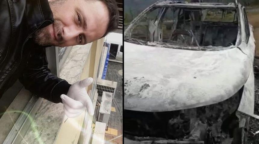 Trabzon'da vahşi cinayet! Cesedini ara&ccedil;la birlikte yaktılar