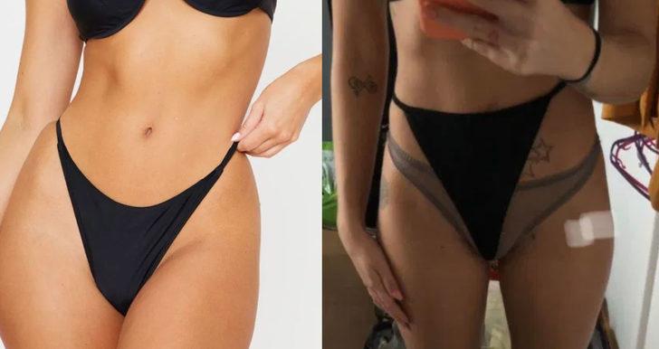 Online alışveriş pişmanlığı! Kiminin cinsel organı göründü, kimi bacağına bile zor sığdırdı G1