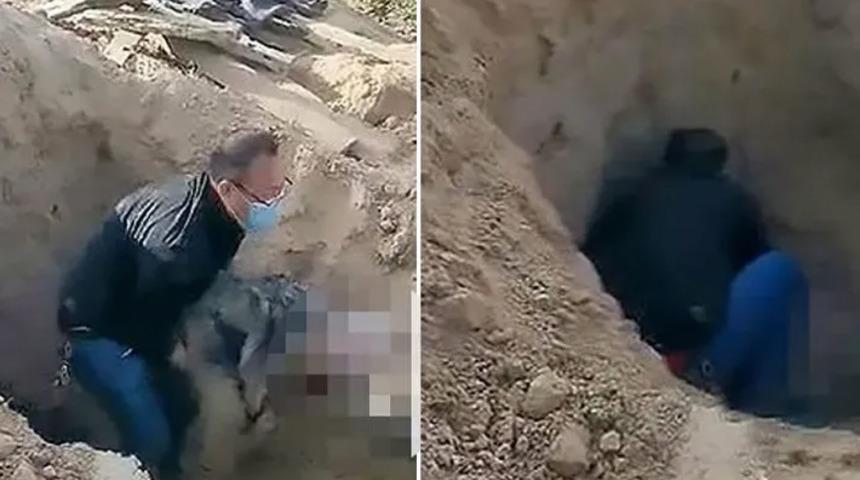 Çinli adam engelli annesini diri diri toprağa gömdü