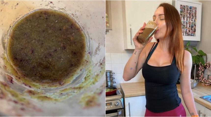 Koronavir&uuml;sle m&uuml;cadele etmek i&ccedil;in spermli smoothie i&ccedil;en anne