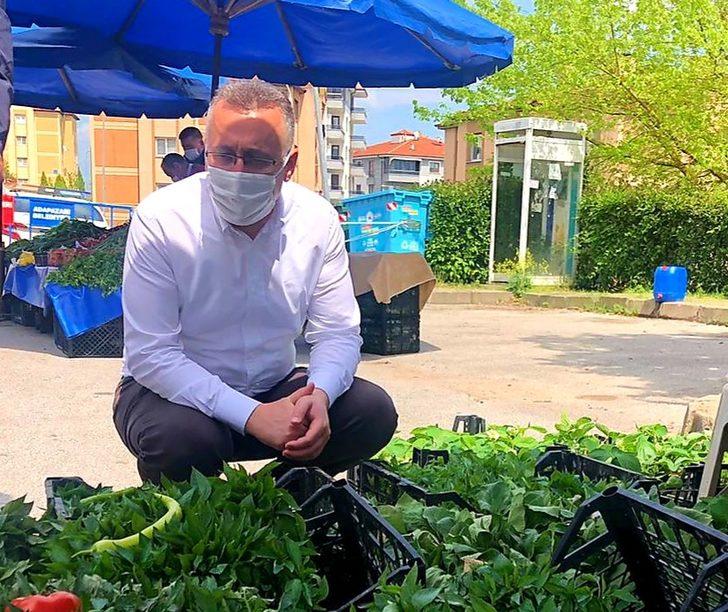 Başkan Mutlu Işıksu pazarları gezdi G2