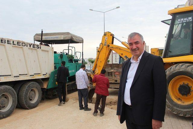 Kahta’da bozuk yollar yenileniyor