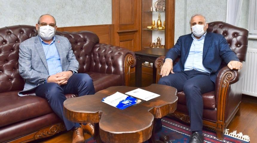 Başkan Zorluoğlu ve TESOB Başkanı Kara bir araya geldi, projelerle ilgili istişarede bulundu