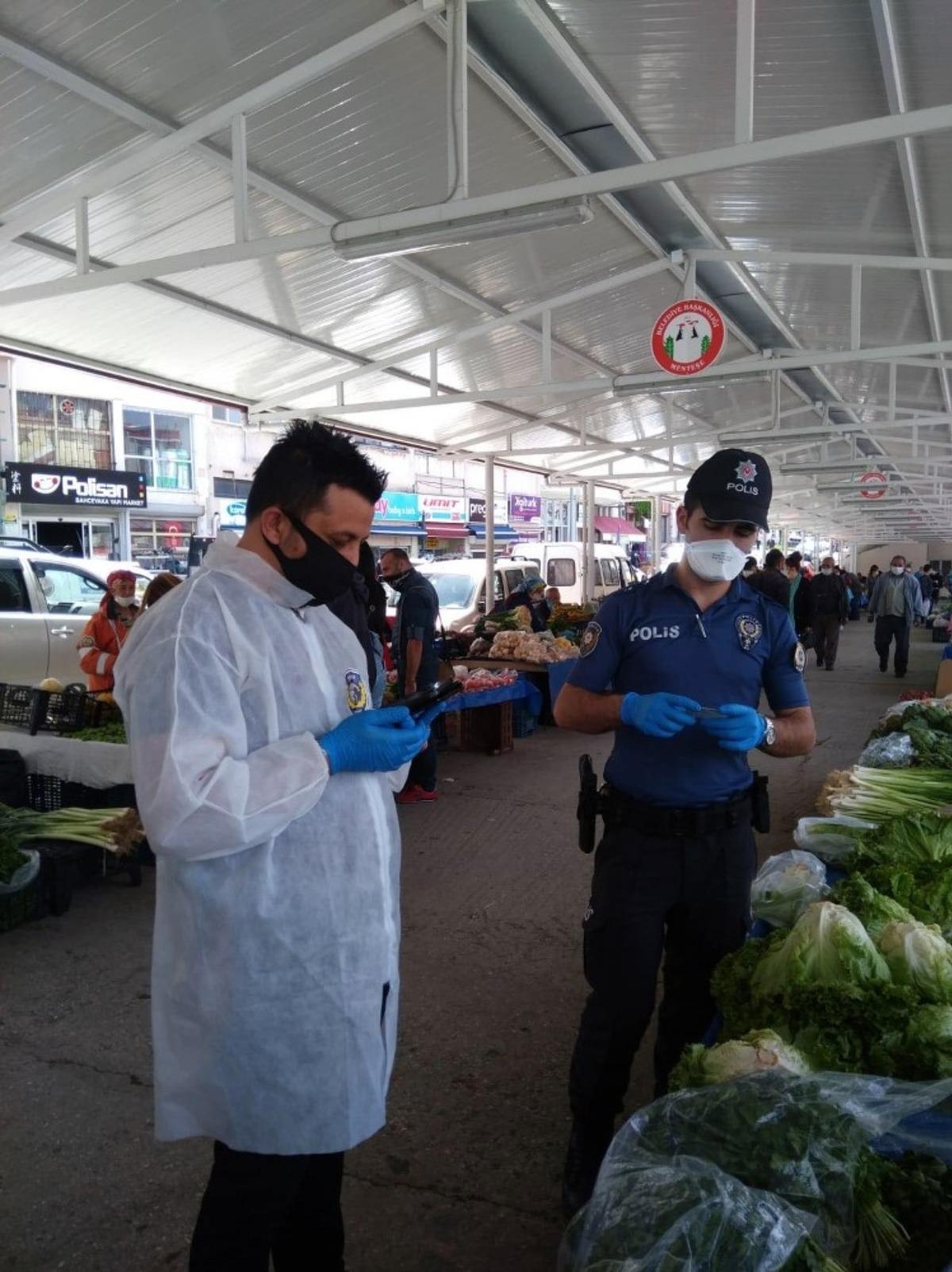 Menteşe &rsquo;de pazarlar polislere emanet